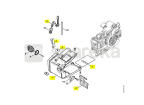 Caixa do tanque 1129-350-0851