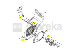 Caixa do ventilador 1144-080-1801