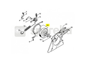 Roda dentada 325 7dts+ colarinho de freio 1141-160-5416