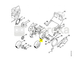 Roda dentada de perfil 3/8 8 dts 1124-640-2004